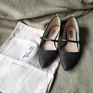 SJP Vana Mary Jane flats in Mesh Glow